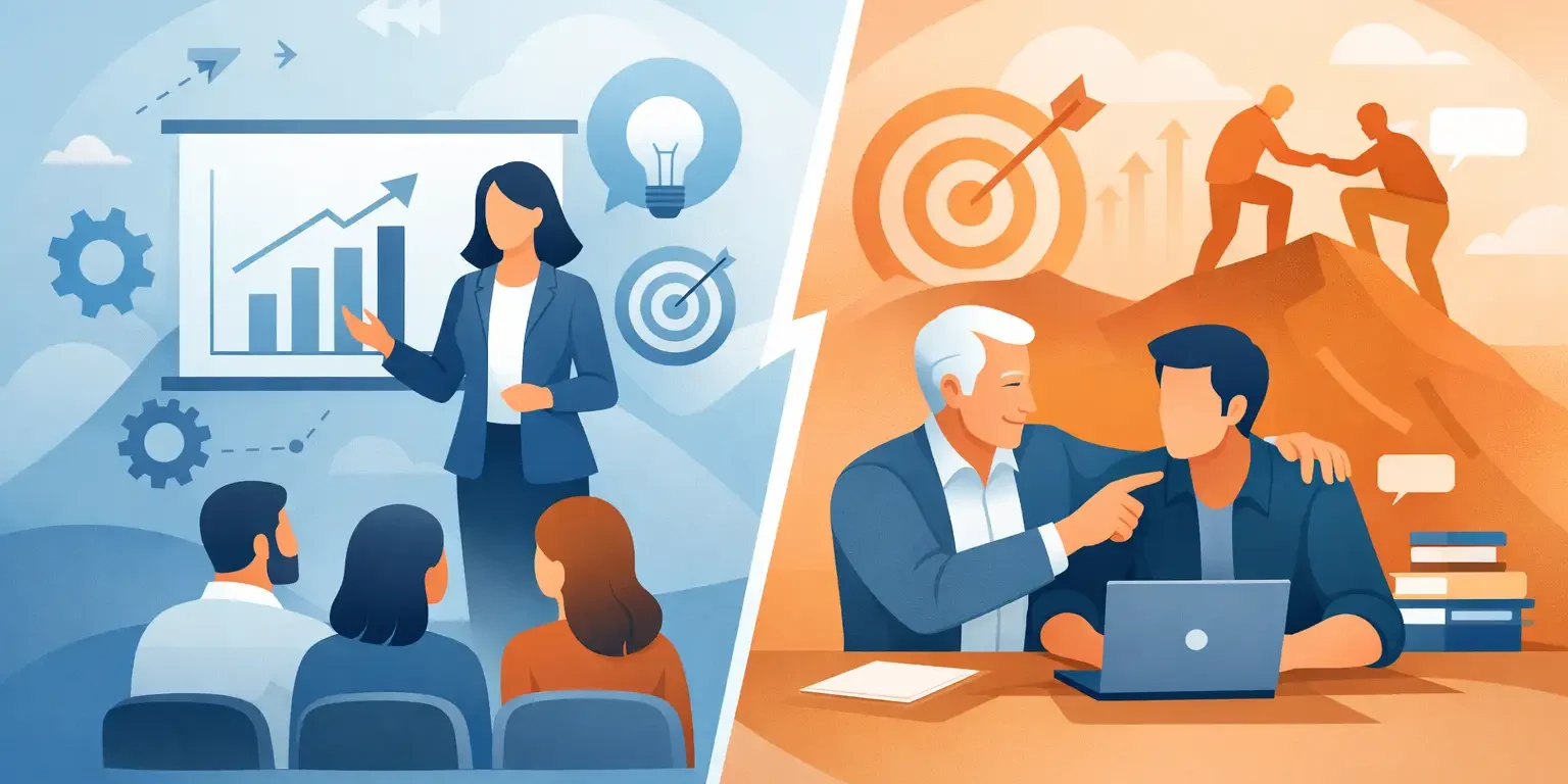 Leadership Training vs Mentoring: What Delivers?