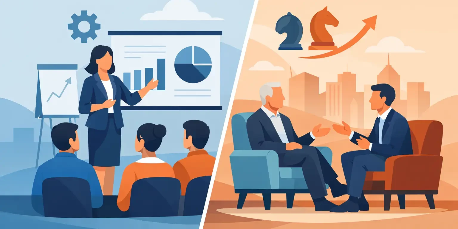 Manager Training vs Executive Coaching Compared Manager Training vs Executive Coaching Compared