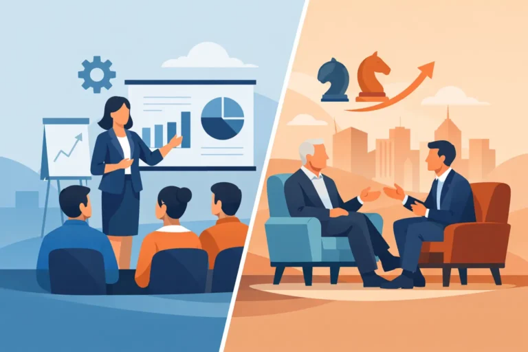 Manager Training vs Executive Coaching Compared
